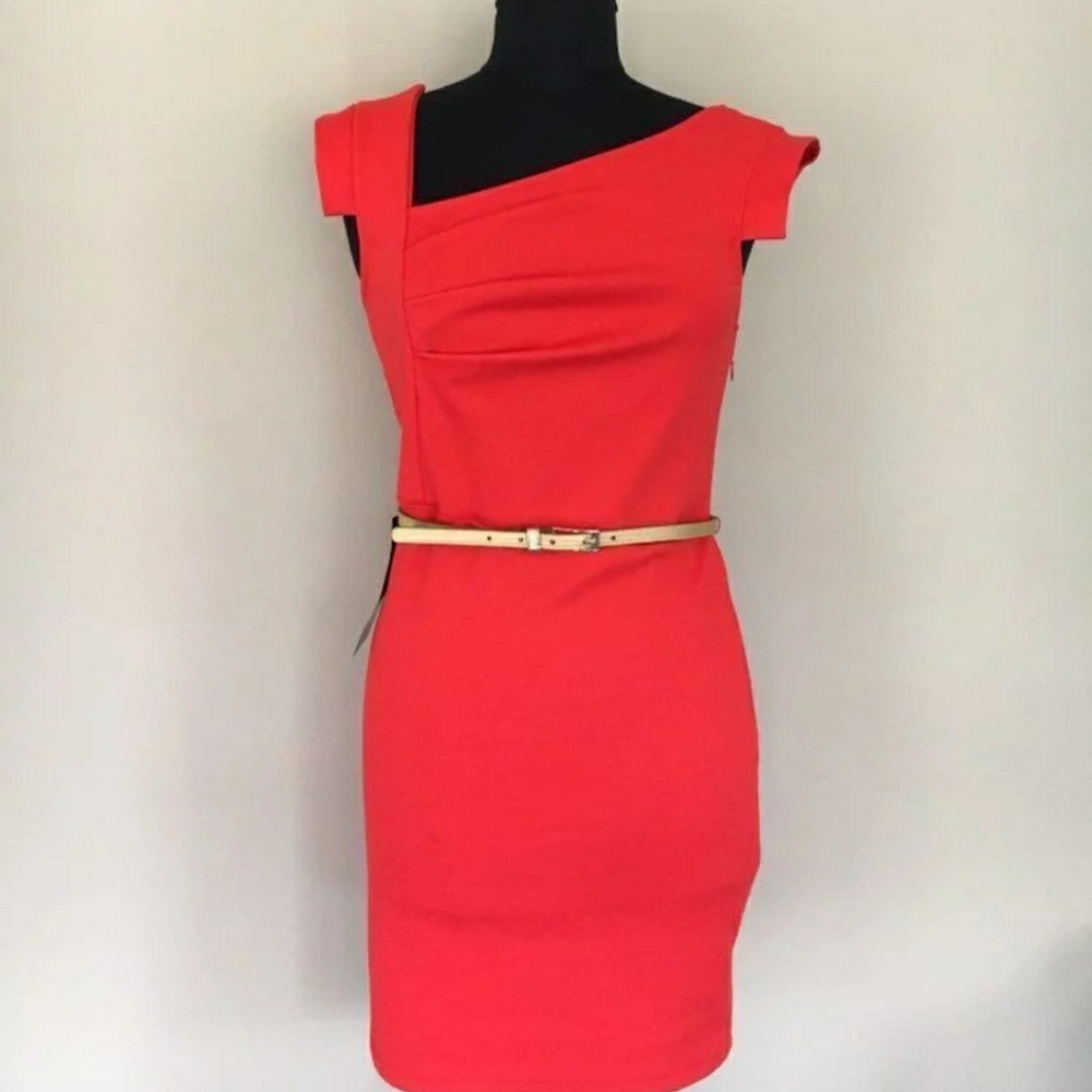 Red bebe dress
